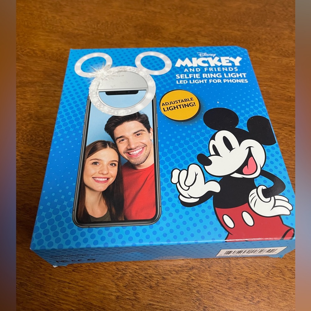 New Disney Mickey and Friends Blue Selfie Ring Light LED For Phones